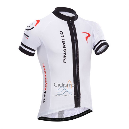 Pinarello Ropa Ciclismo Culotte Corto 2014 Hombre Mangas Cortas Blanco