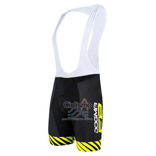 Pinarello Ropa Ciclismo Culotte Corto 2015 Hombre Mangas Cortas Negro y AMarillo
