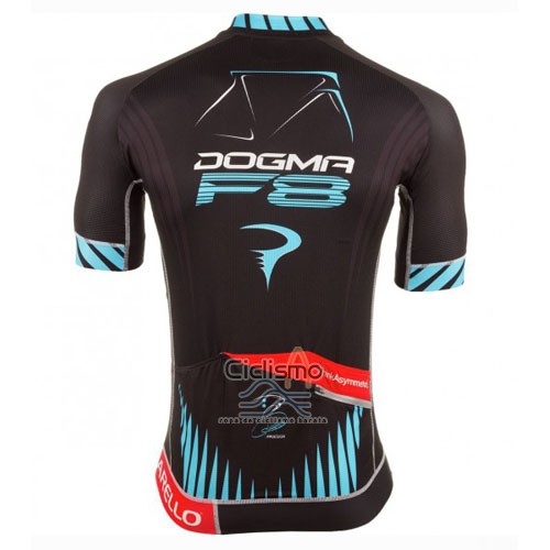 Pinarello Ropa Ciclismo Culotte Corto 2016 Hombre Mangas Cortas Negro y Azul