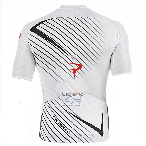 Pinarello Ropa Ciclismo Culotte Corto 2017 Hombre Mangas Cortas Blanco