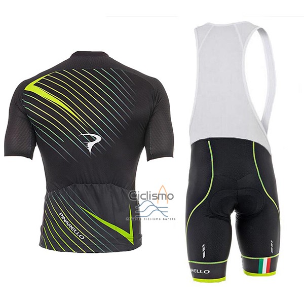 Pinarello Ropa Ciclismo Culotte Corto 2017 Hombre Mangas Cortas Negro