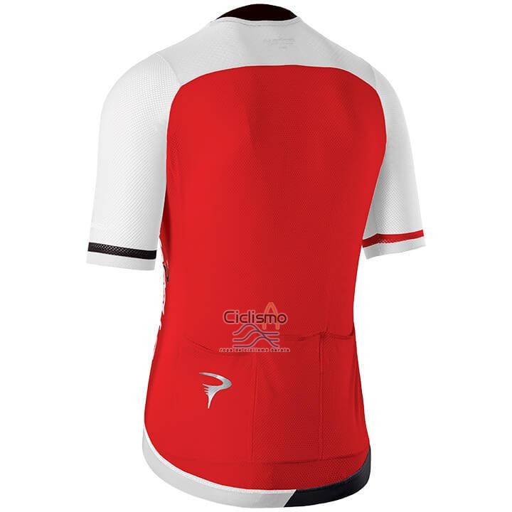 Pinarello Ropa Ciclismo Culotte Corto 2020 Hombre Mangas Cortas Rojo Blanco