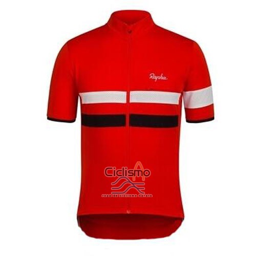 Rapha Ropa Ciclismo Culotte Corto 2015 Hombre Mangas Cortas Negro y Rojo