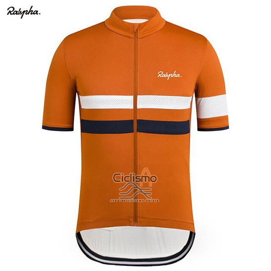 Rapha Ropa Ciclismo Culotte Corto 2019 Hombre Mangas Cortas Naranja Blanco