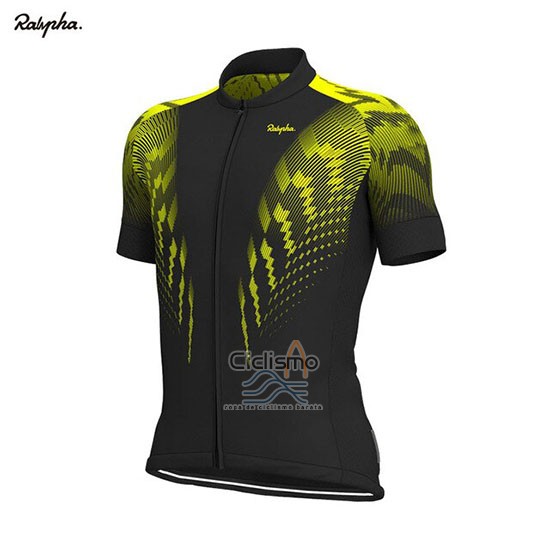 Rapha Ropa Ciclismo Culotte Corto 2019 Hombre Mangas Cortas Negro AMarillo