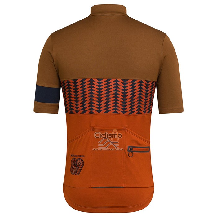 Rapha Ropa Ciclismo Culotte Corto 2021 Hombre Mangas Cortas Brown Naranja