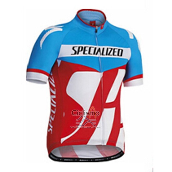 Specialized Ropa Ciclismo Culotte Corto 2016 Hombre Mangas Cortas Azur y Rojo