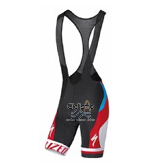 Specialized Ropa Ciclismo Culotte Corto 2016 Hombre Mangas Cortas Azur y Rojo