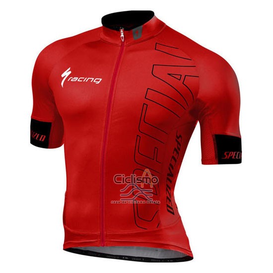 Specialized Ropa Ciclismo Culotte Corto 2016 Hombre Mangas Cortas Brillante Rojo y Negro