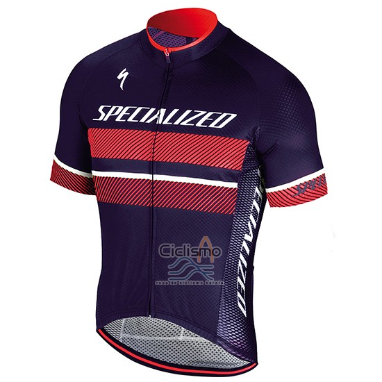 Specialized Ropa Ciclismo Culotte Corto 2018 Hombre Mangas Cortas Violeta Rojo
