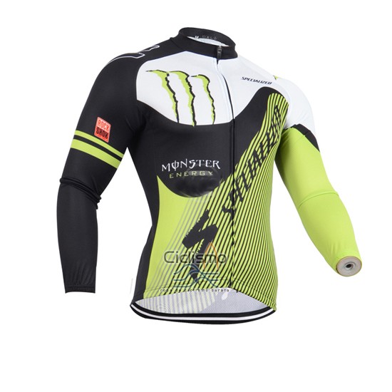 Specialized Ropa Ciclismo Culotte Largo 2014 Hombre Mangas Largas Negro y Verde