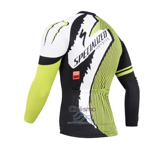 Specialized Ropa Ciclismo Culotte Largo 2014 Hombre Mangas Largas Negro y Verde