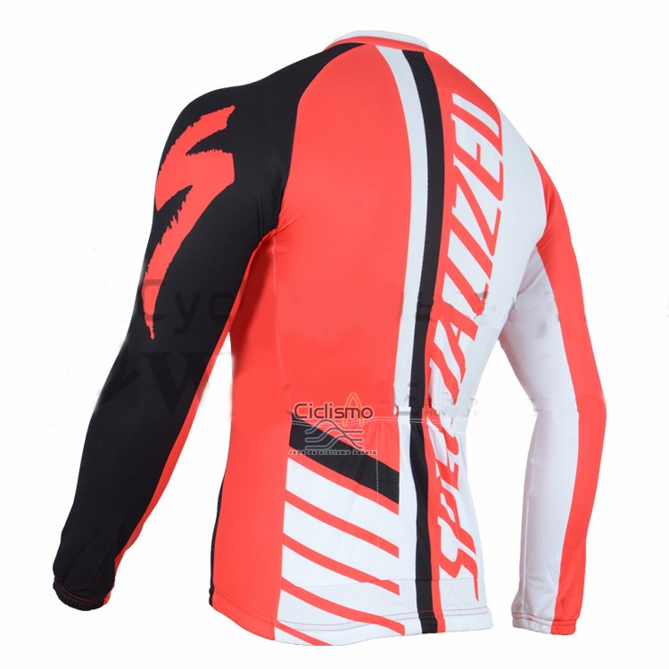 Specialized Ropa Ciclismo Culotte Largo 2016 Hombre Mangas Largas Naranja y Negro