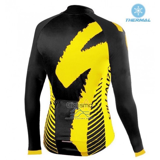 Specialized Ropa Ciclismo Culotte Largo 2016 Hombre Mangas Largas Negro y AMarillo