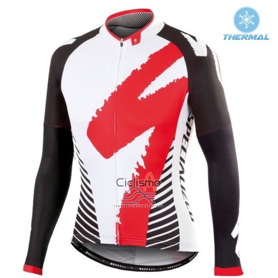Specialized Ropa Ciclismo Culotte Largo 2016 Hombre Mangas Largas Rojo y Blanco