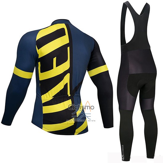 Specialized Ropa Ciclismo Culotte Largo 2019 Hombre Mangas Largas Negro Azul AMarillo
