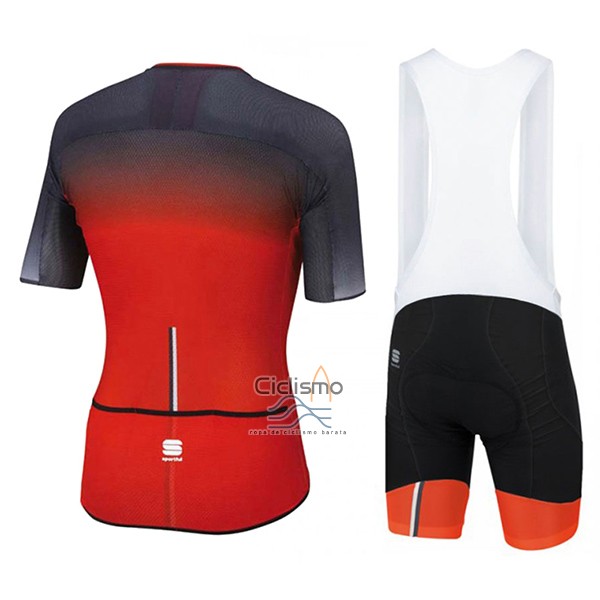 Sportful R&d Ultraskin Ropa Ciclismo Culotte Corto 2017 Hombre Mangas Cortas Rojo y Gris