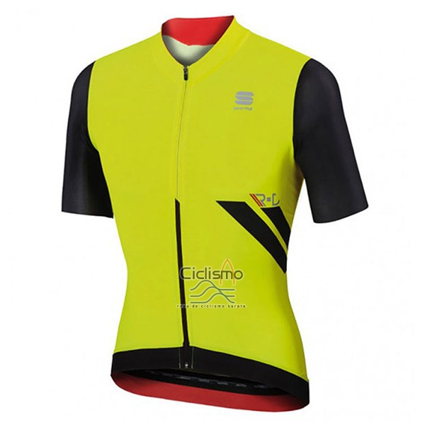 Sportful R&d Ultraskin Ropa Ciclismo Culotte Corto 2017 Hombre Mangas Cortas Verde y Negro