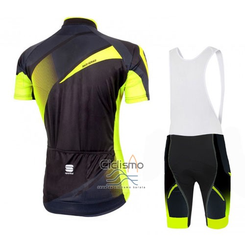 Sportful Ropa Ciclismo Culotte Corto 2016 Hombre Mangas Cortas AMarillo y Negro