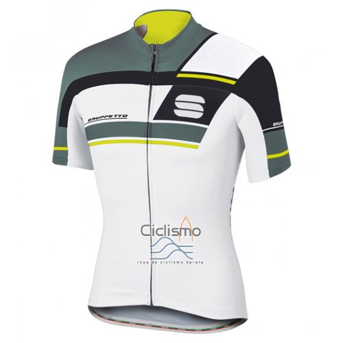 Sportful Ropa Ciclismo Culotte Corto 2016 Hombre Mangas Cortas Blanco y Gris
