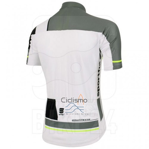 Sportful Ropa Ciclismo Culotte Corto 2016 Hombre Mangas Cortas Blanco y Gris