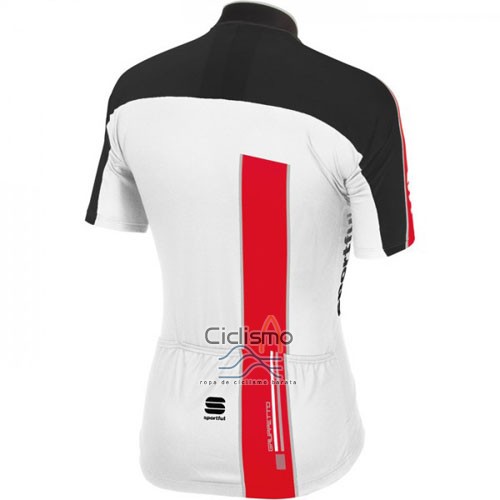Sportful Ropa Ciclismo Culotte Corto 2016 Hombre Mangas Cortas Rojo y Blanco