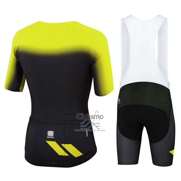 Sportful Ropa Ciclismo Culotte Corto 2017 Hombre Mangas Cortas AMarillo y Negro
