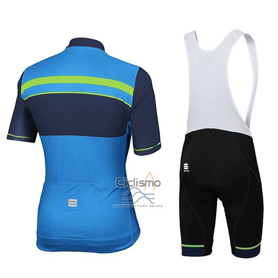 Sportful Ropa Ciclismo Culotte Corto 2018 Hombre Mangas Cortas Azul