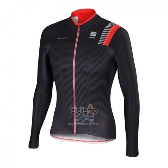 Sportful Ropa Ciclismo Culotte Largo 2016 Hombre Mangas Largas Negro