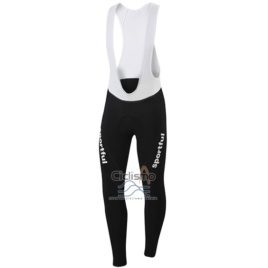 Sportful Ropa Ciclismo Culotte Largo 2016 Hombre Mangas Largas Negro y AMarillo
