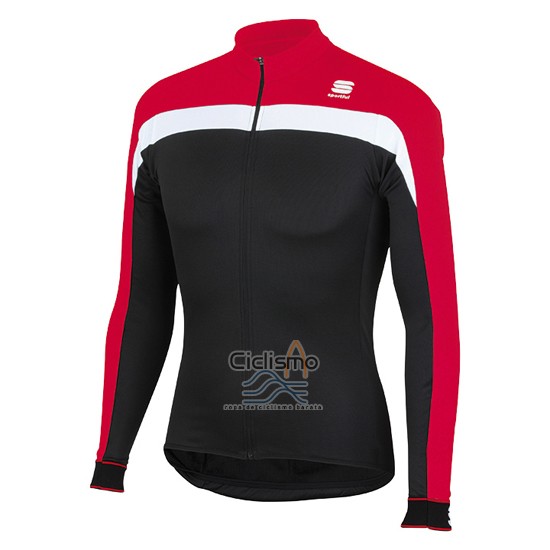 Sportful Ropa Ciclismo Culotte Largo 2016 Hombre Mangas Largas Negro y Rojo