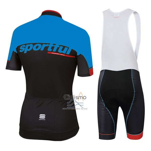 Sportful Sc Ropa Ciclismo Culotte Corto 2017 Hombre Mangas Cortas Azul y Negro