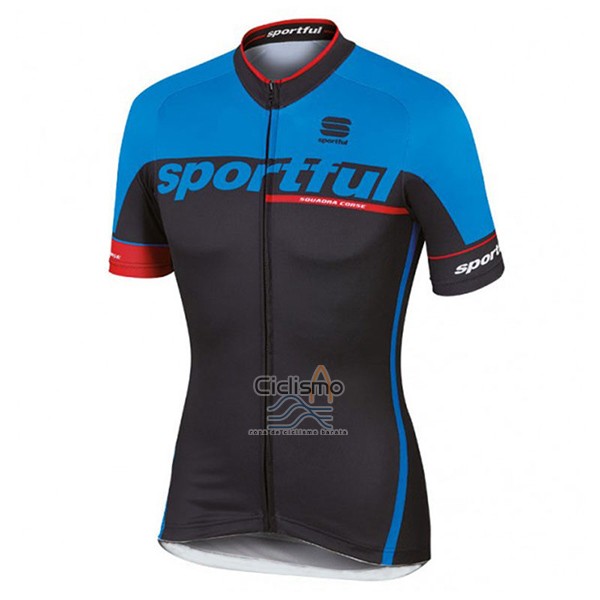 Sportful Sc Ropa Ciclismo Culotte Corto 2017 Hombre Mangas Cortas Azul y Negro