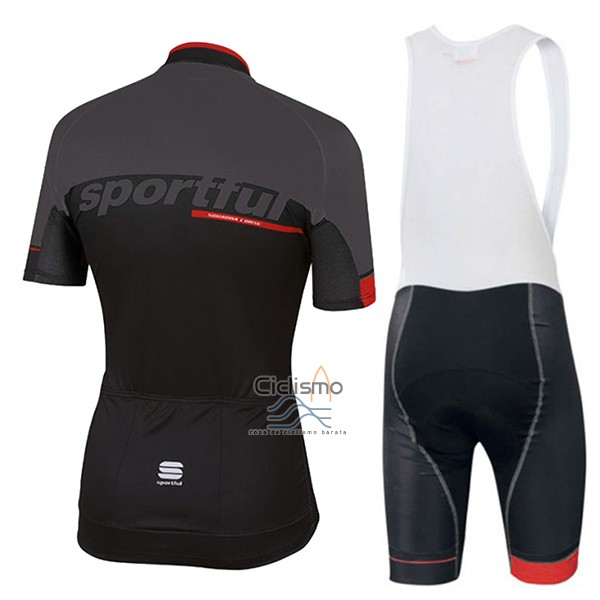 Sportful Sc Ropa Ciclismo Culotte Corto 2017 Hombre Mangas Cortas Negro