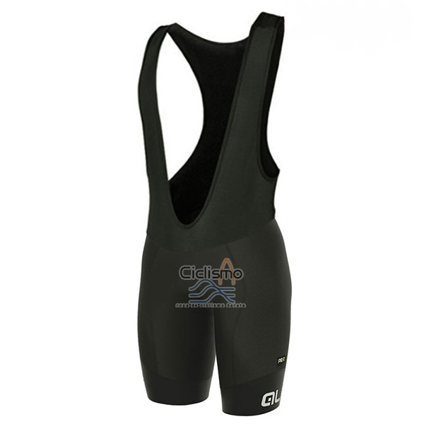 Ale Excel Bolas Ropa Ciclismo Culotte Corto 2017 Mujer Mangas Cortas Negro y AMarillo