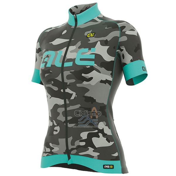 Ale Graphics Prr Camo Ropa Ciclismo Culotte Corto 2017 Mujer Mangas Cortas Azul Claro