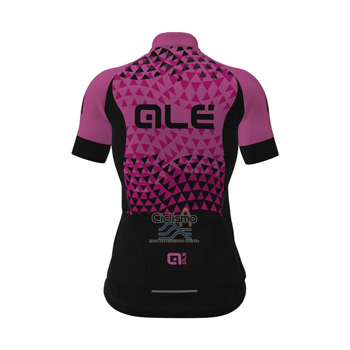 Ale Ropa Ciclismo Culotte Corto 2021 Mujer Mangas Cortas APagado Fucsia