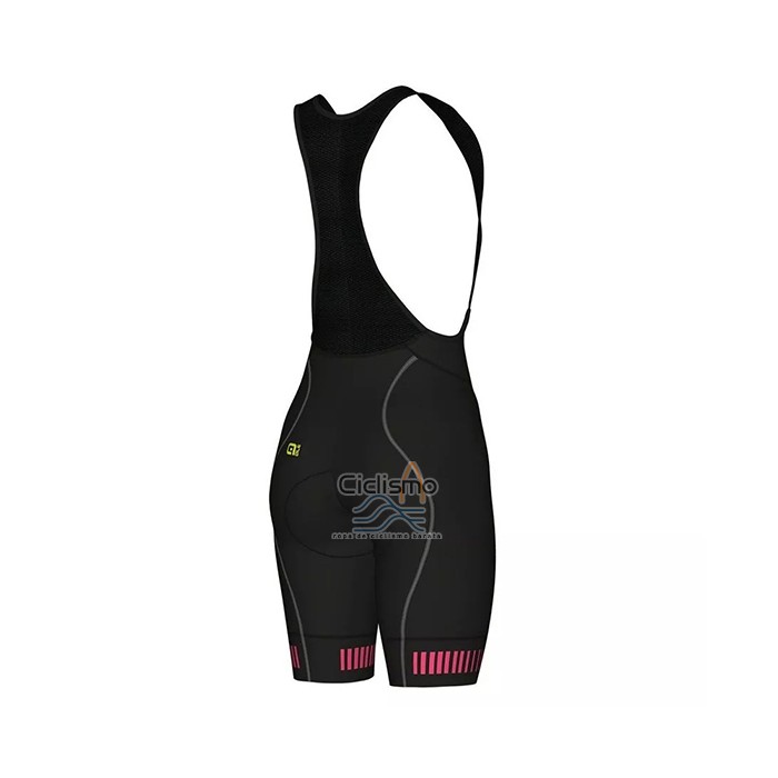 Ale Ropa Ciclismo Culotte Corto 2021 Mujer Mangas Cortas Azul Fucsia