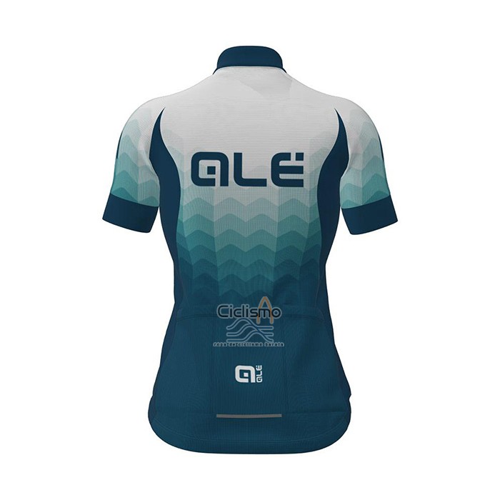 Ale Ropa Ciclismo Culotte Corto 2021 Mujer Mangas Cortas Blanco Verde