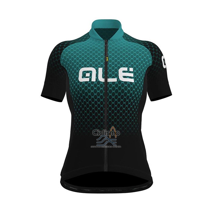 Ale Ropa Ciclismo Culotte Corto 2021 Mujer Mangas Cortas Verde