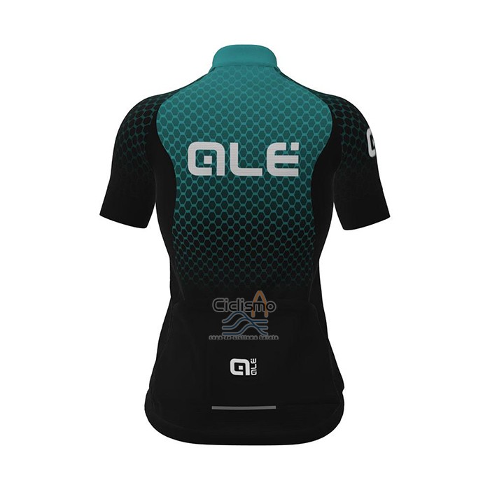 Ale Ropa Ciclismo Culotte Corto 2021 Mujer Mangas Cortas Verde