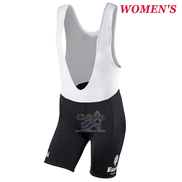 Bianchi Ropa Ciclismo Culotte Corto 2017 Mujer Mangas Cortas Negro