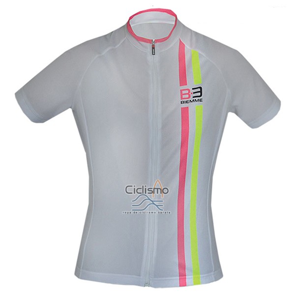 Biemme Ropa Ciclismo Culotte Corto 2017 Mujer Mangas Cortas Blanco