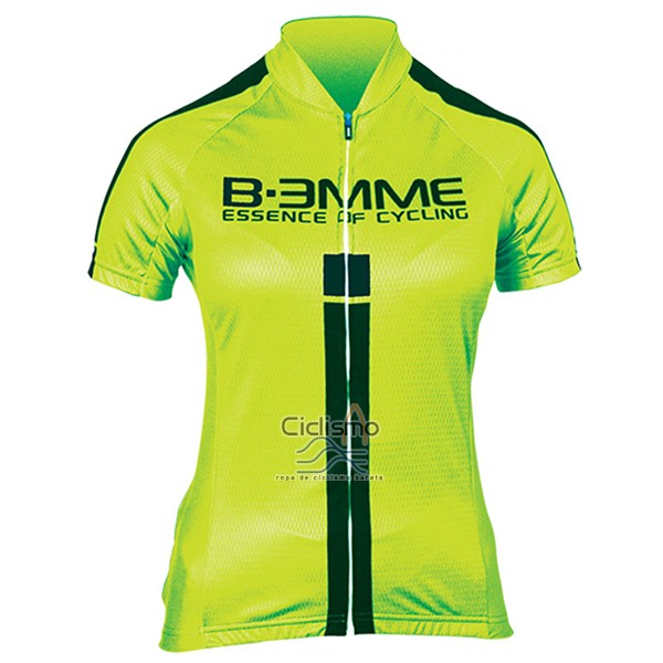 Biemme Ropa Ciclismo Culotte Corto 2017 Mujer Mangas Cortas Verde y Negro