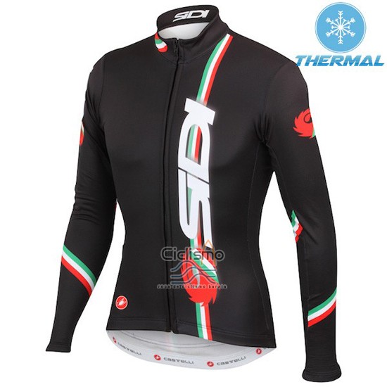 Castelli Ropa Ciclismo Culotte Largo 2016 Mujer Mangas Largas Profundo Negro