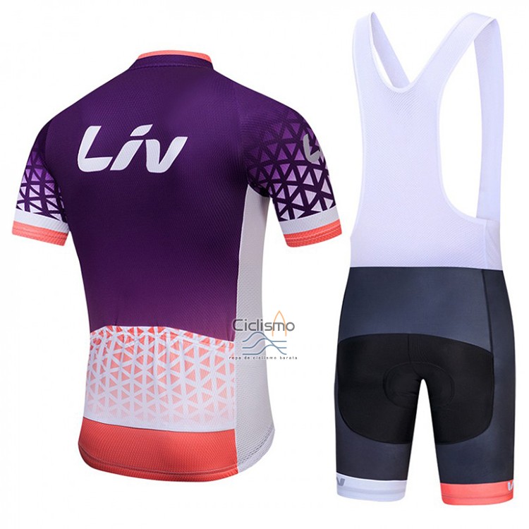 Liv Ropa Ciclismo Culotte Corto 2018 Mujer Mangas Cortas Profundo Violeta