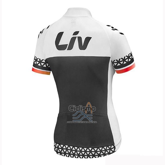 Liv Ropa Ciclismo Culotte Corto 2019 Mujer Mangas Cortas Negro Blanco