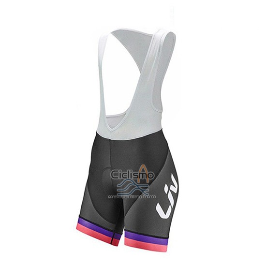 Liv Ropa Ciclismo Culotte Corto 2019 Mujer Mangas Cortas Negro Blanco Fucsia