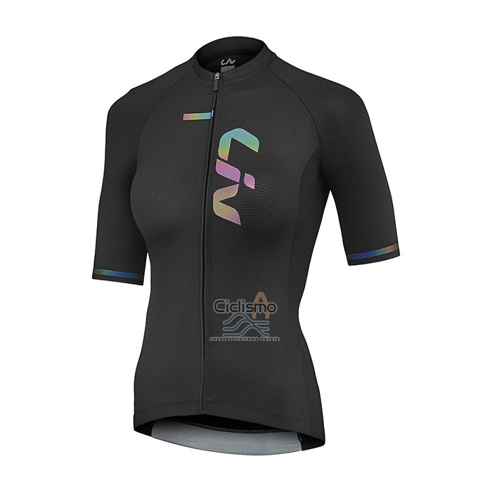 Liv Ropa Ciclismo Culotte Corto 2021 Mujer Mangas Cortas Negro