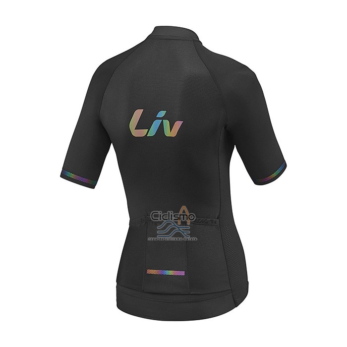 Liv Ropa Ciclismo Culotte Corto 2021 Mujer Mangas Cortas Negro